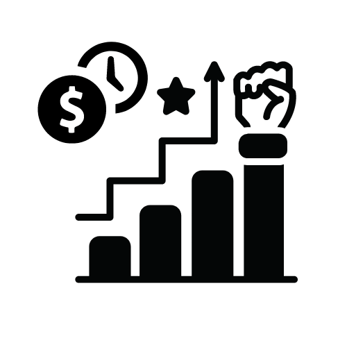 icon showing growth trategy