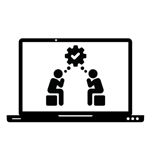 2 people working