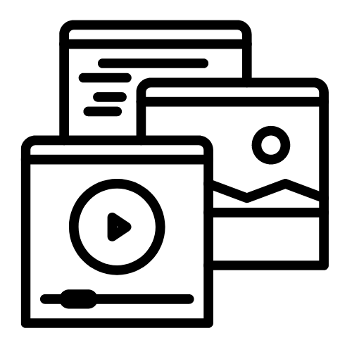 image showing icons of posts