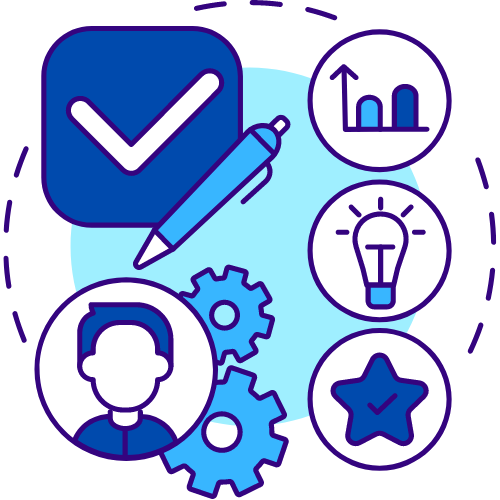 image representing marketing strategy, showing icons of different communication channels